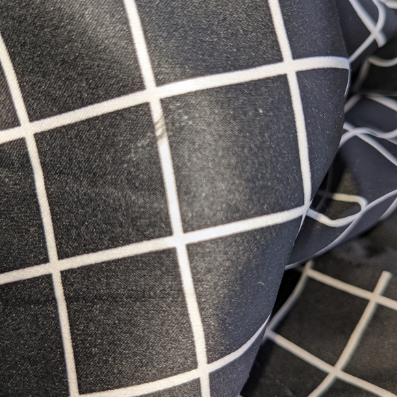 ☀️Forever 21 plaid blazer jacket Small black White checks geometric - Picture 16 of 16